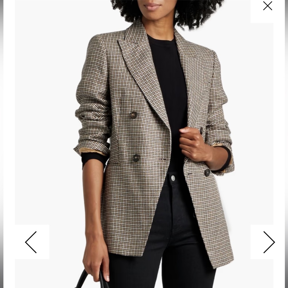 NWT Brunello Cucinelli Houndsooth Blazer